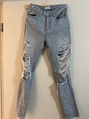 pistola Light Wash Ripped Skinny Jeans